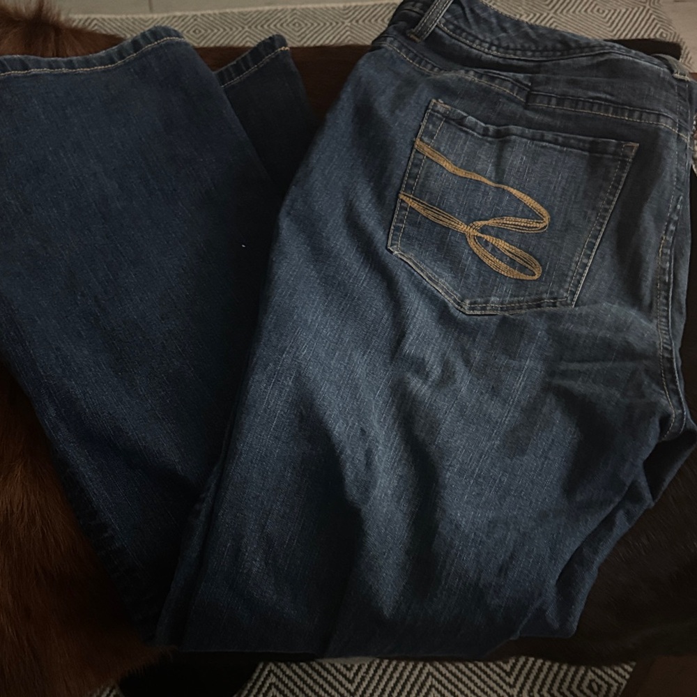 7 for All Mankind Flare Jeans with Embroidered Pocket
